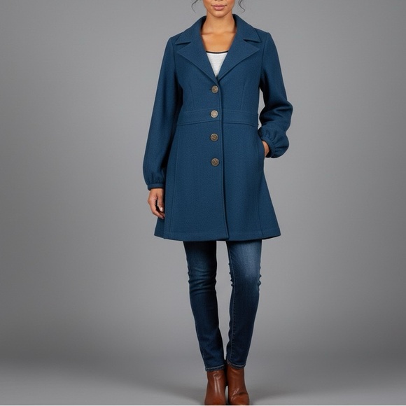 CAbi Jackets & Blazers - Cabi Aristocrat Coat in Teal Blue Size XL
